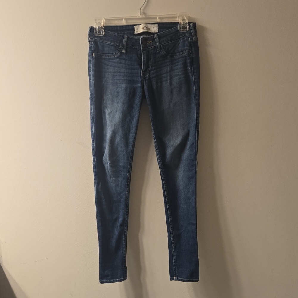 Hollister Women's Dark Blue Skinny Jeans